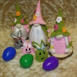 Easter Amigurumi gnome doll